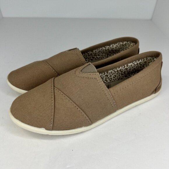 Faded Glory Shoes - Faded Glory Womens Tan Basic Aline Casual Lightweight Flats Size 9 Slip-On Shoes